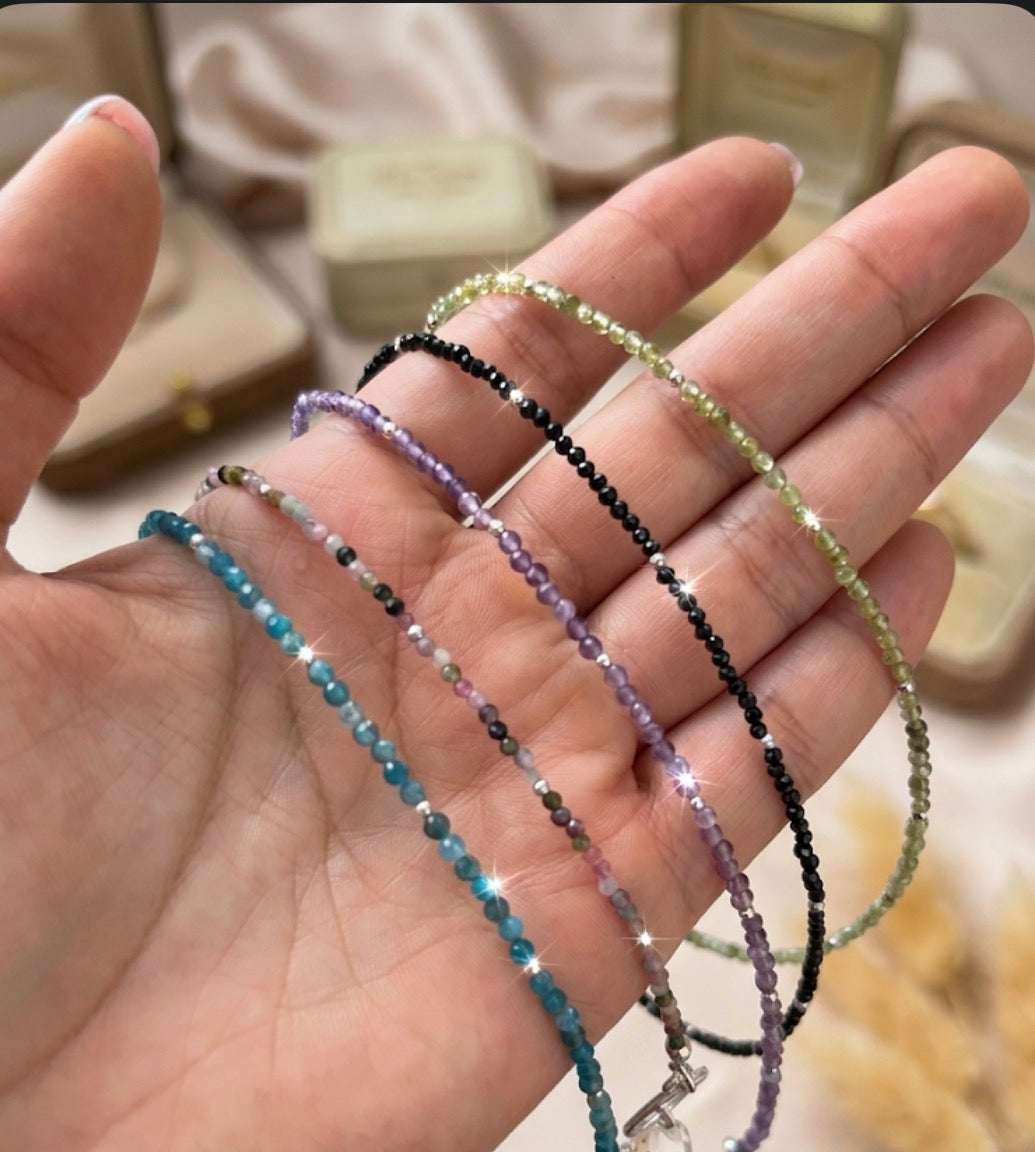 Chocker de Cuarzo con ojo protector
