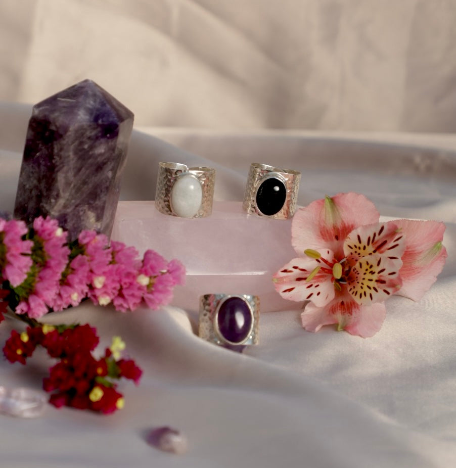 Anillo Cuarzo Ovalado Grande