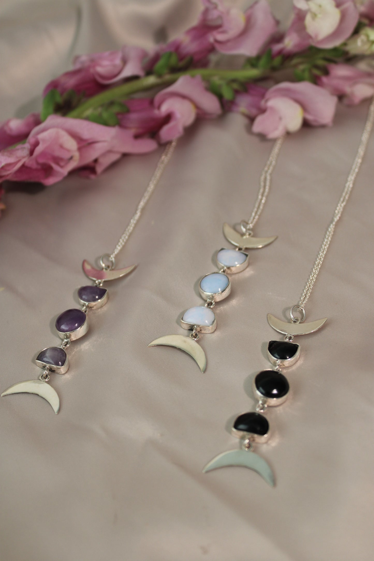 Collar Fases Lunares de Cuarzo