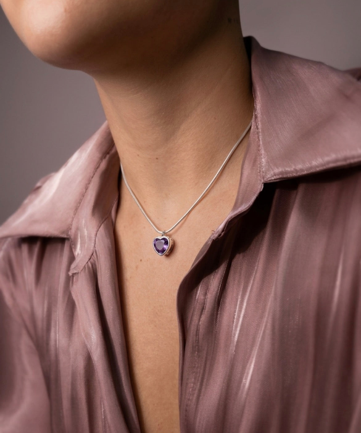 Collar Cuarzo Corazón