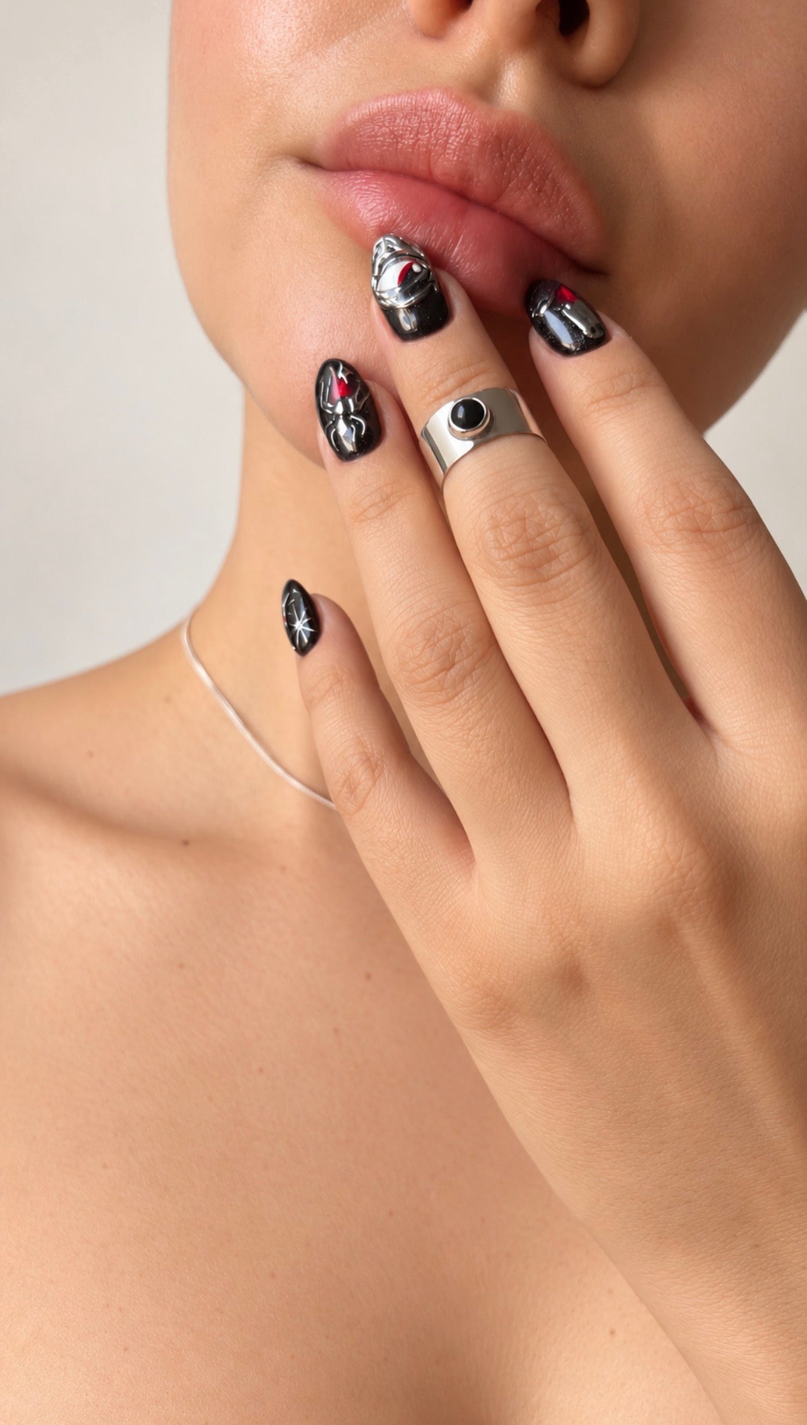 Anillo medio chunky