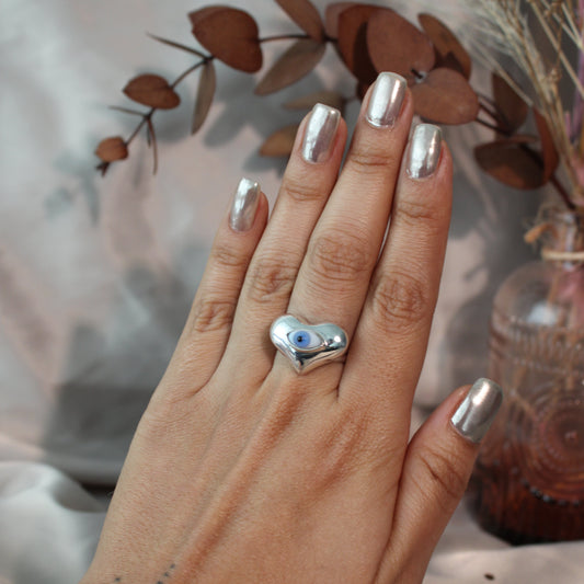 Anillo Corazón con Ojo