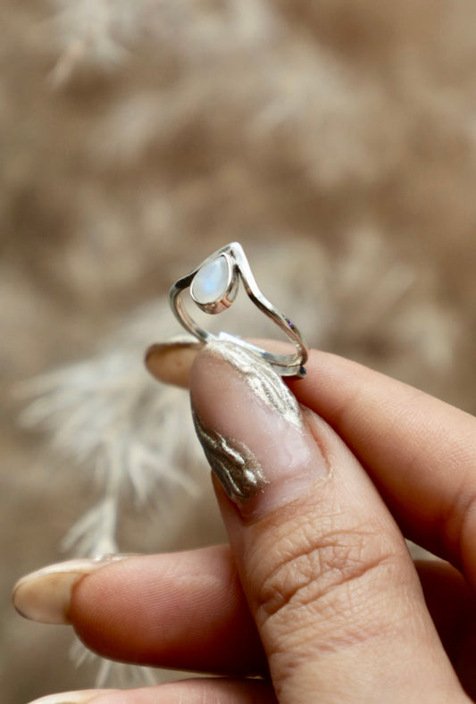 Anillo Cuarzo en Gota