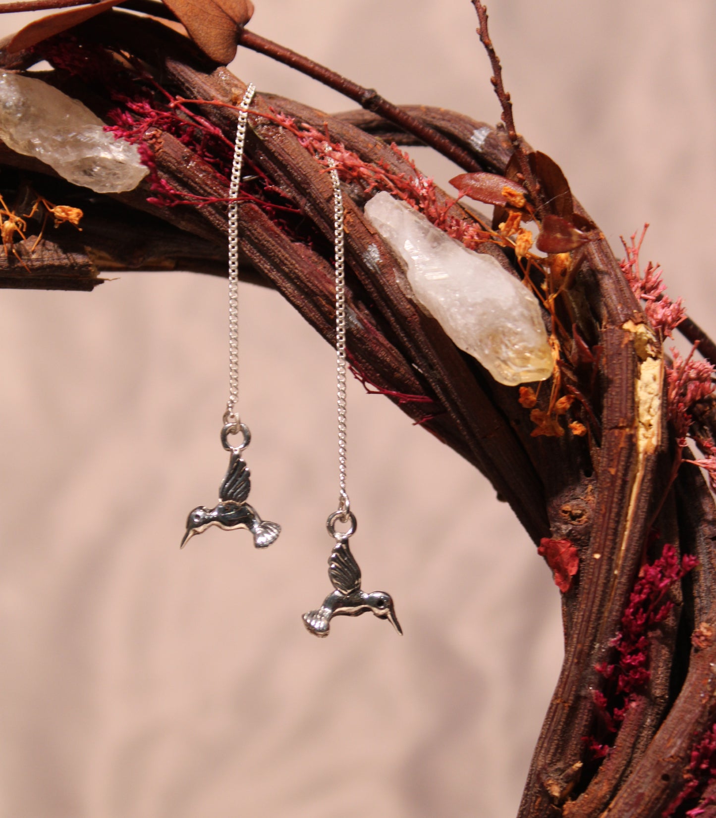 Aretes Colgantes Colibrí
