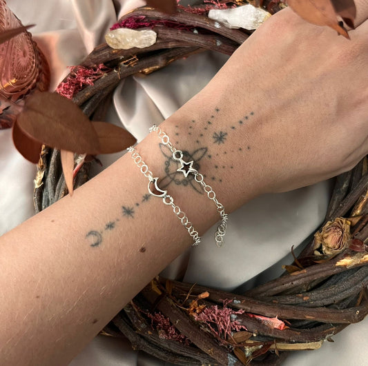 Pulsera Luna y Estrella